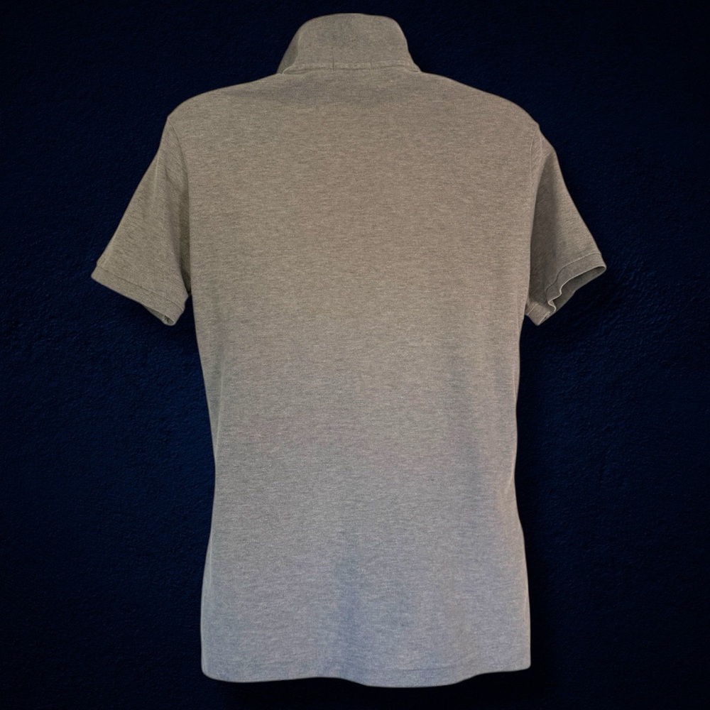 Polo Ralph Lauren USA Flag Polo Shirt XL Custom Fit Athletic V-Fit Gray - Picture 7 of 13